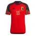 Belgien Yannick Carrasco #11 Hemma Matchtröja VM 2022 Kortärmad